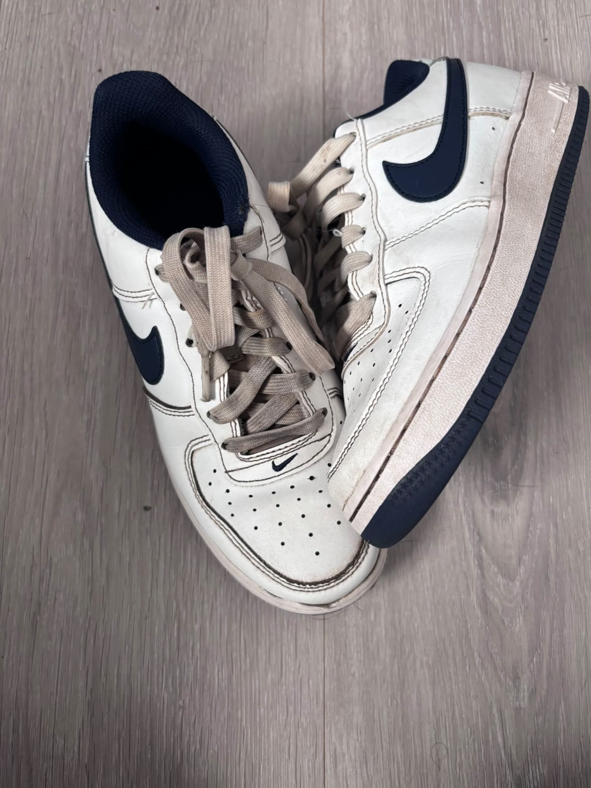 Nike Air Force 1 Low, white / navy, photo 1