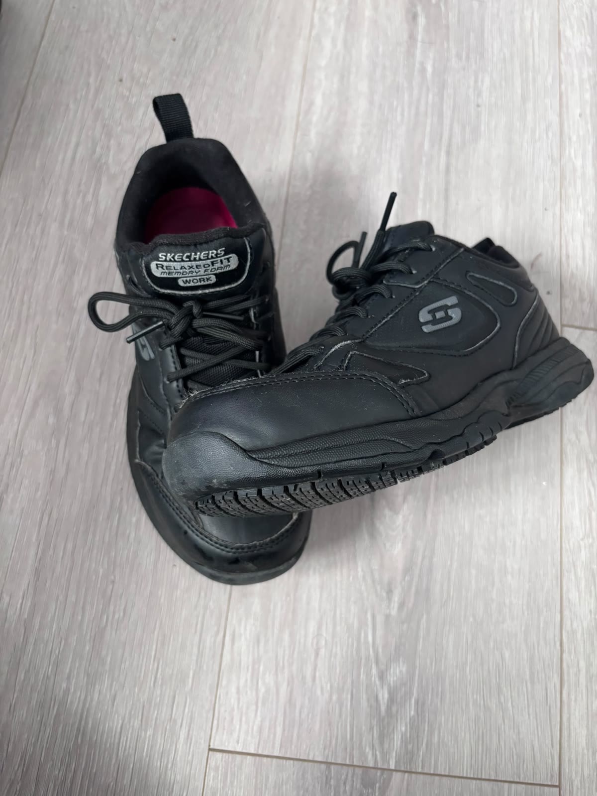 Skechers Work Relaxed Fit memory foam, black (slip-resistant), photo 1
